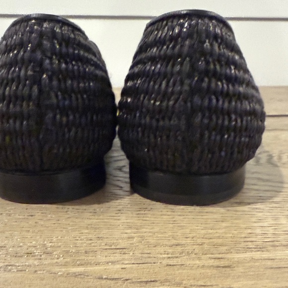 Manolo Blahnik Textured Black Flats - Picture 5 of 5